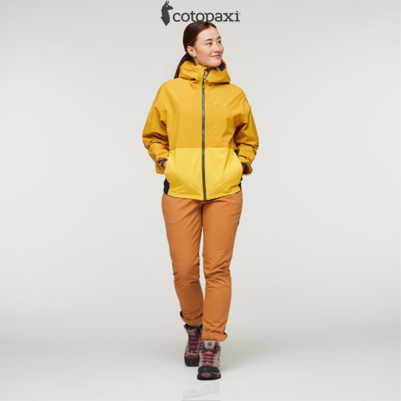 Cotopaxi Cielo Rain Jacket Amber | JD38-F2-HR