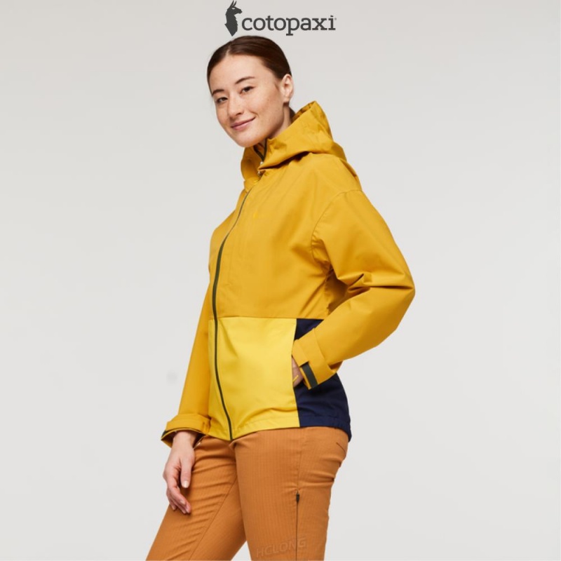 Cotopaxi Cielo Rain Jacket Amber | JD38-F2-HR