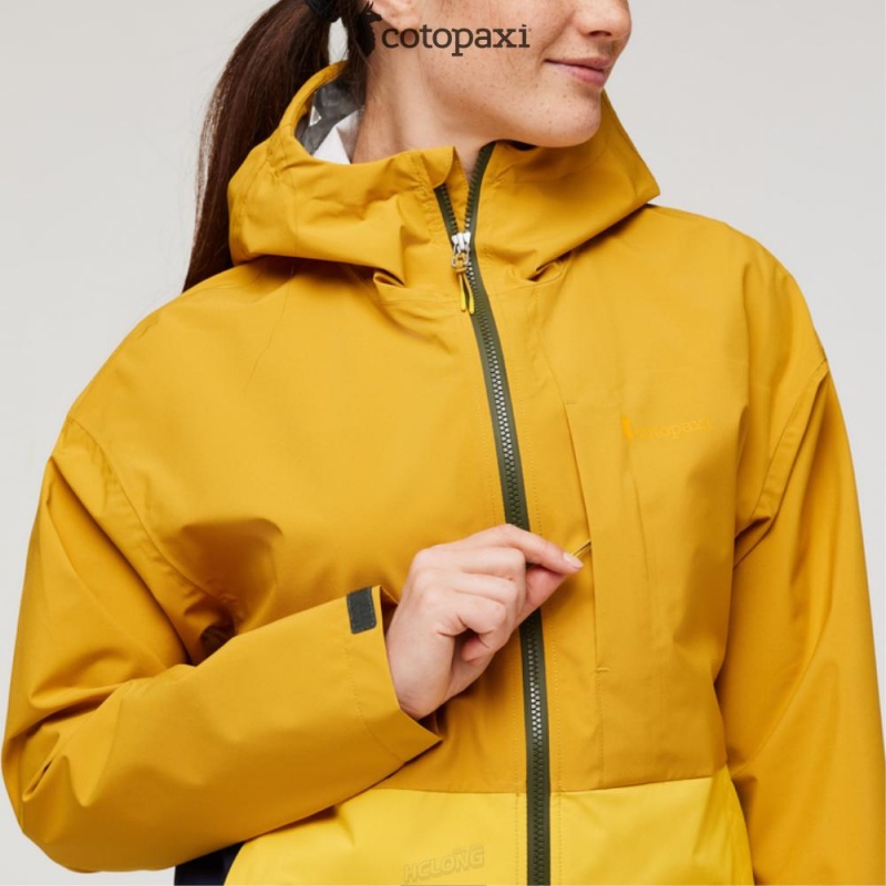 Cotopaxi Cielo Rain Jacket Amber | JD38-F2-HR