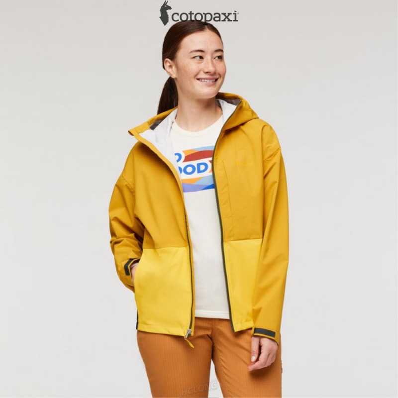 Cotopaxi Cielo Rain Jacket Amber | JD38-F2-HR