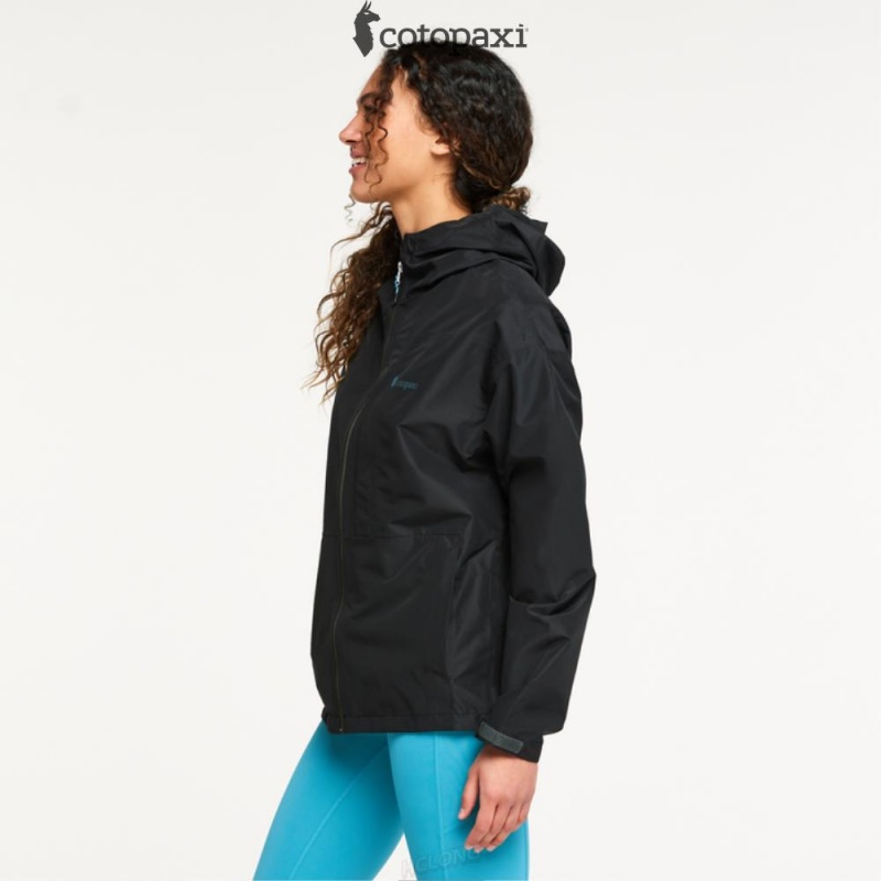 Cotopaxi Cielo Rain Jacket Cotopaxi Black | PY66-K2-HA