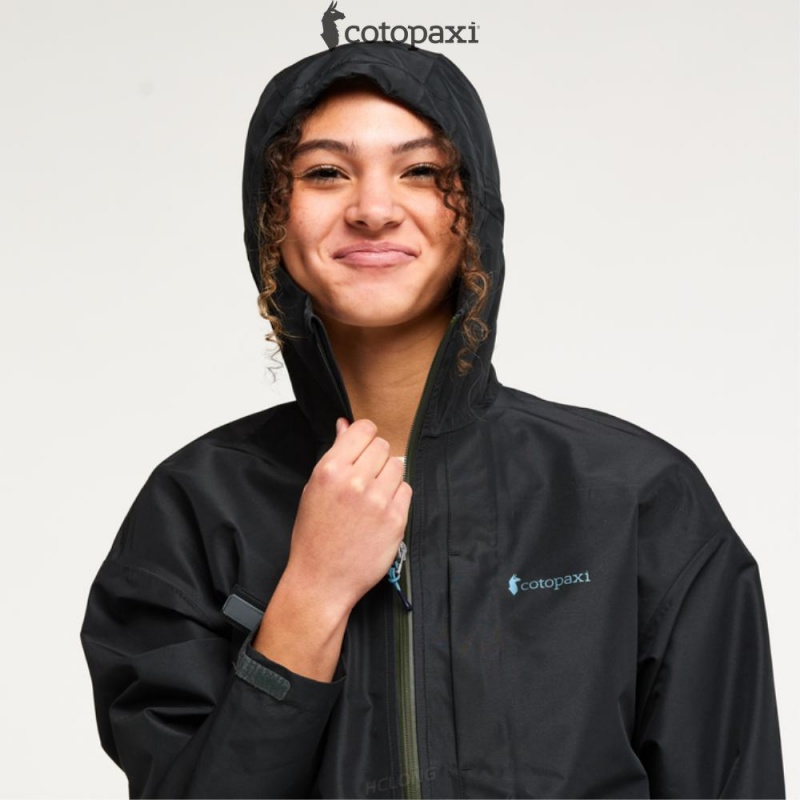 Cotopaxi Cielo Rain Jacket Cotopaxi Black | PY66-K2-HA