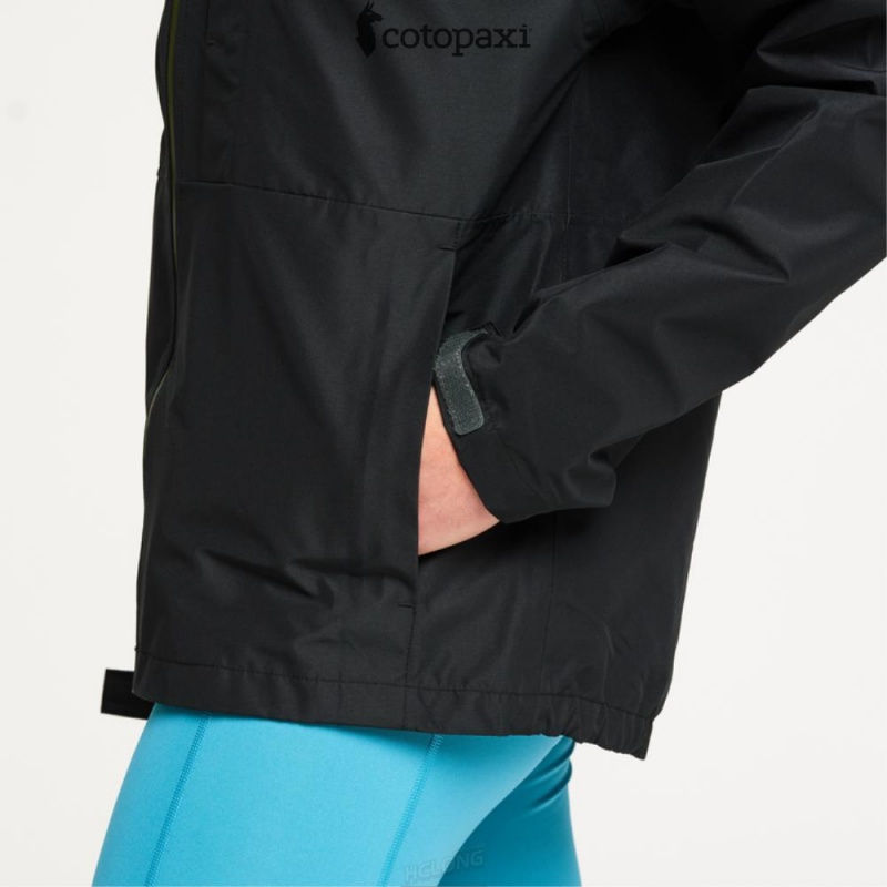 Cotopaxi Cielo Rain Jacket Cotopaxi Black | PY66-K2-HA