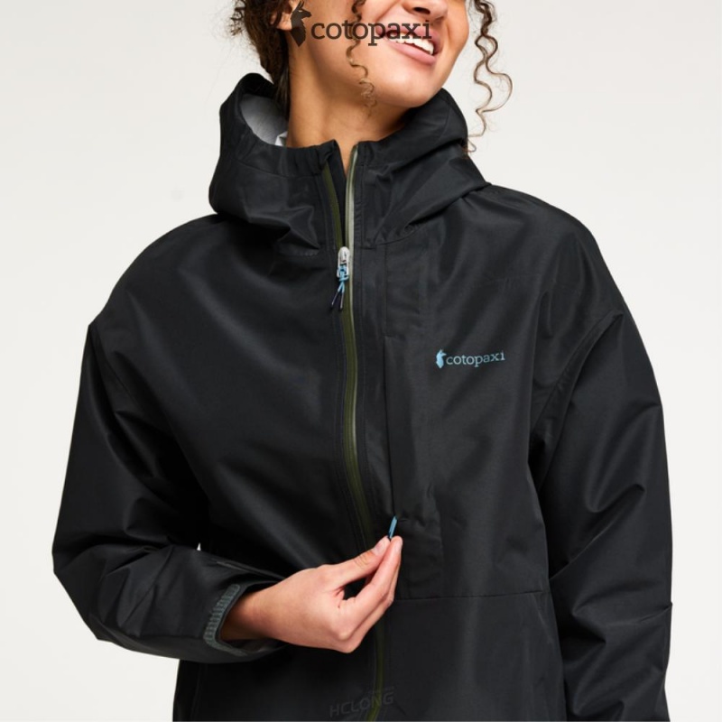 Cotopaxi Cielo Rain Jacket Cotopaxi Black | PY66-K2-HA