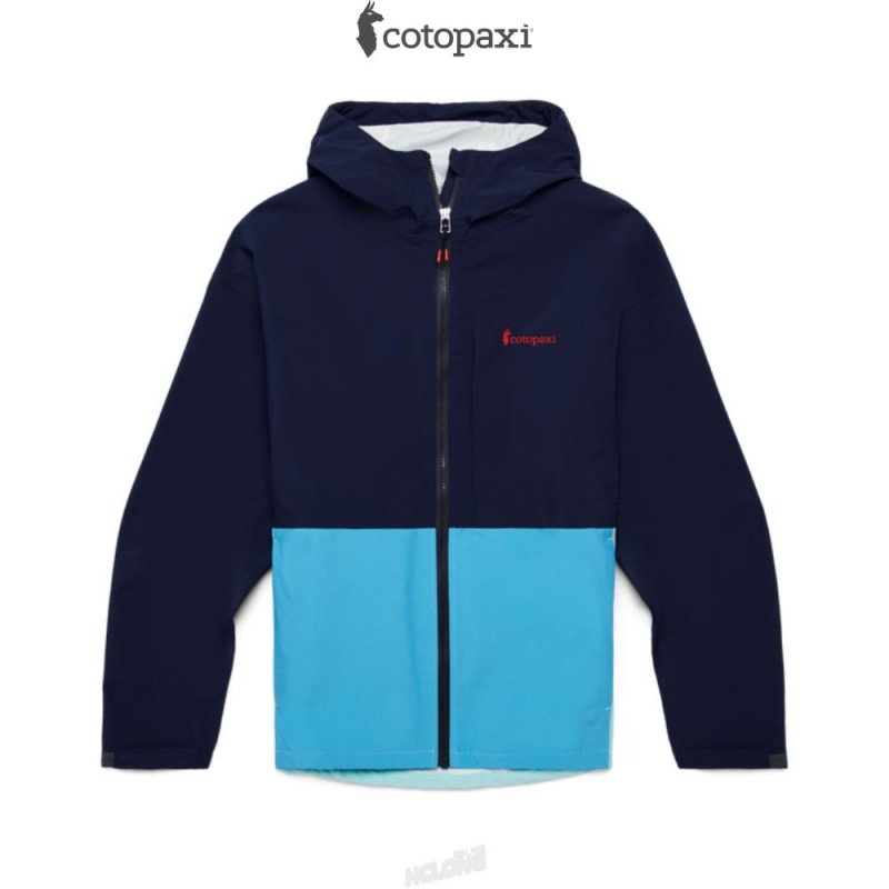 Cotopaxi Cielo Rain Jacket Maritime/Sea Glass | QF82-F1-JA