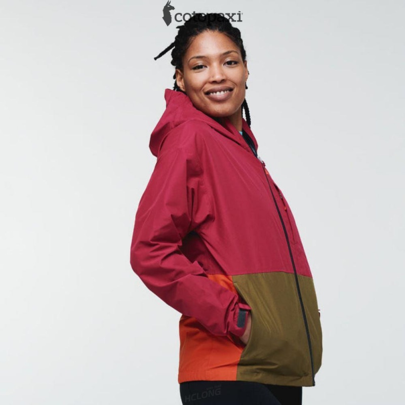 Cotopaxi Cielo Rain Jacket Raspberry | FL66-S9-CJ