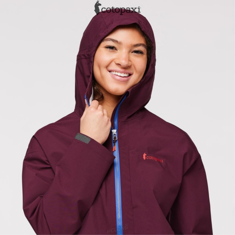 Cotopaxi Cielo Rain Jacket Wine | JW35-E3-HG