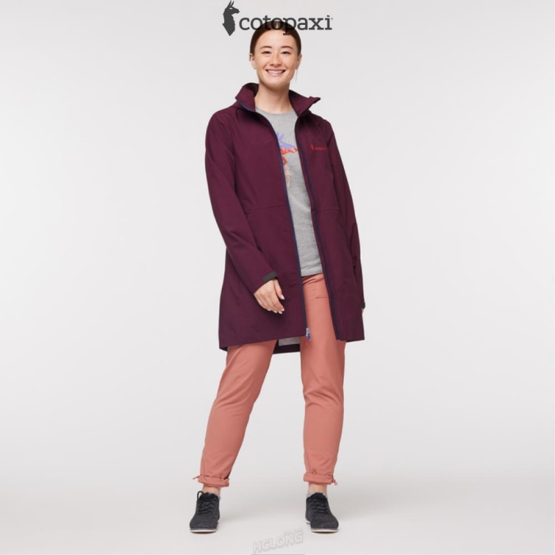 Cotopaxi Cielo Rain Trench Wine | CE02-Q7-BO