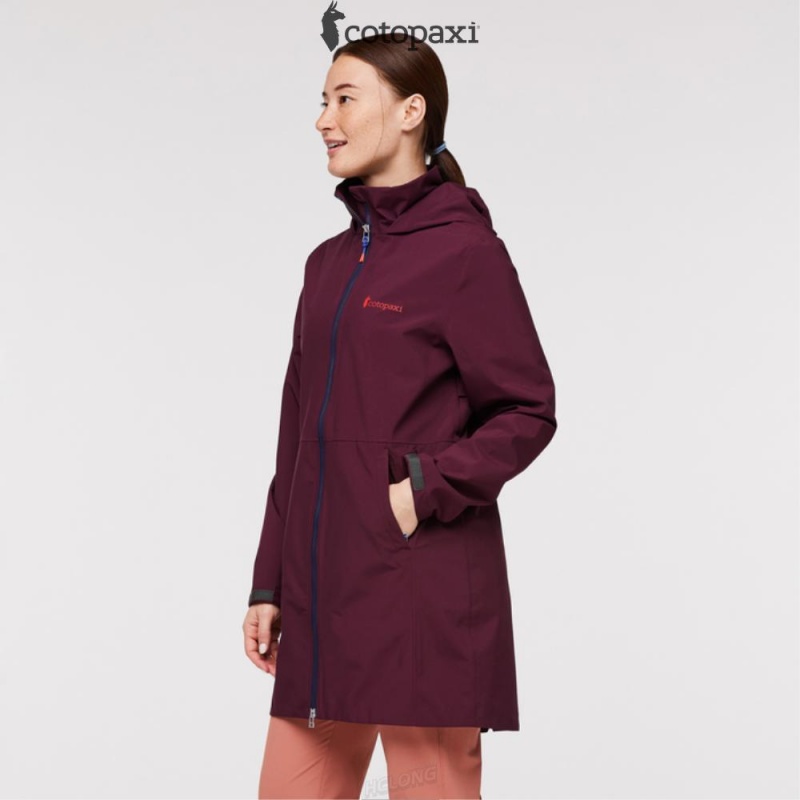 Cotopaxi Cielo Rain Trench Wine | CE02-Q7-BO