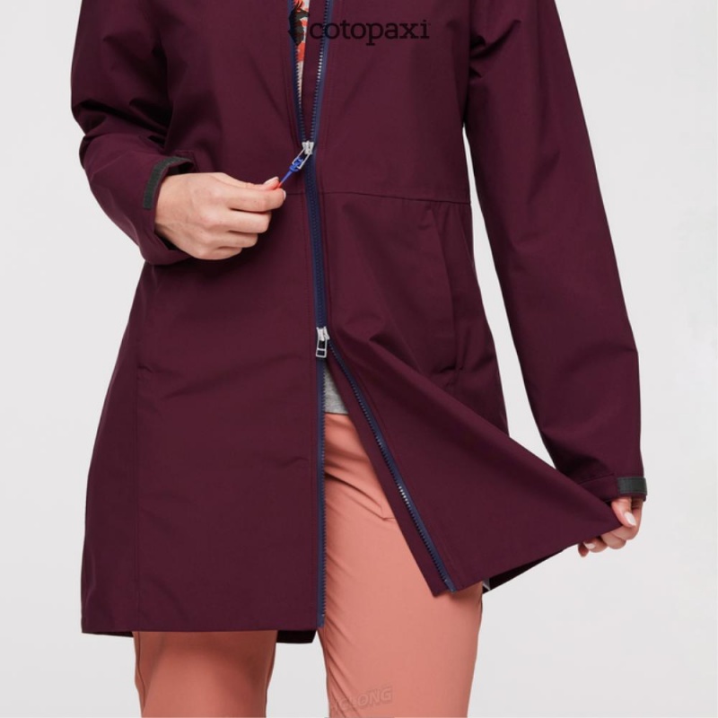 Cotopaxi Cielo Rain Trench Wine | CE02-Q7-BO