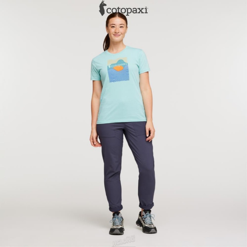 Cotopaxi Cotopaxi Vibe T-Shirt Sea Glass | QK03-N2-XZ