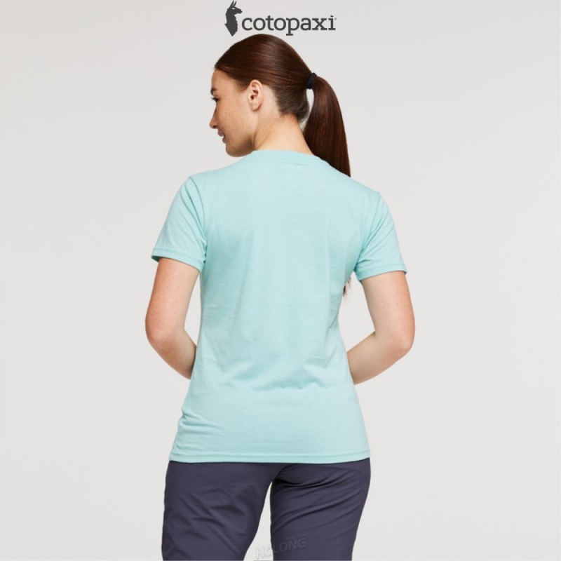 Cotopaxi Cotopaxi Vibe T-Shirt Sea Glass | QK03-N2-XZ