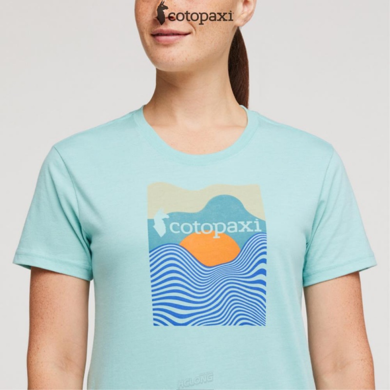 Cotopaxi Cotopaxi Vibe T-Shirt Sea Glass | QK03-N2-XZ