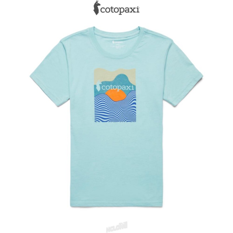 Cotopaxi Cotopaxi Vibe T-Shirt Sea Glass | QK03-N2-XZ