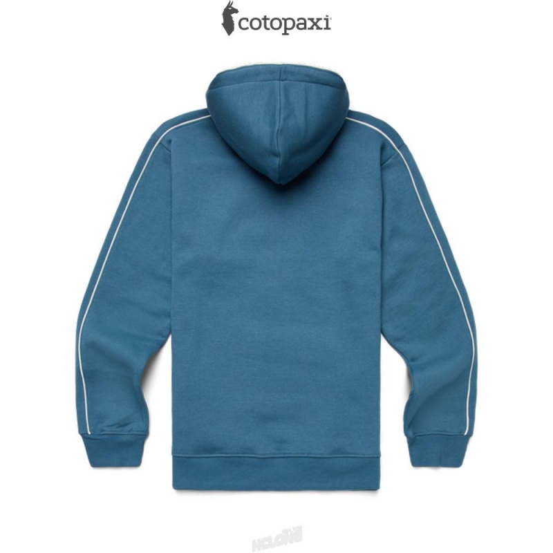 Cotopaxi Day And Night Pullover Hoodie Blue Spruce | PM18-D1-JD