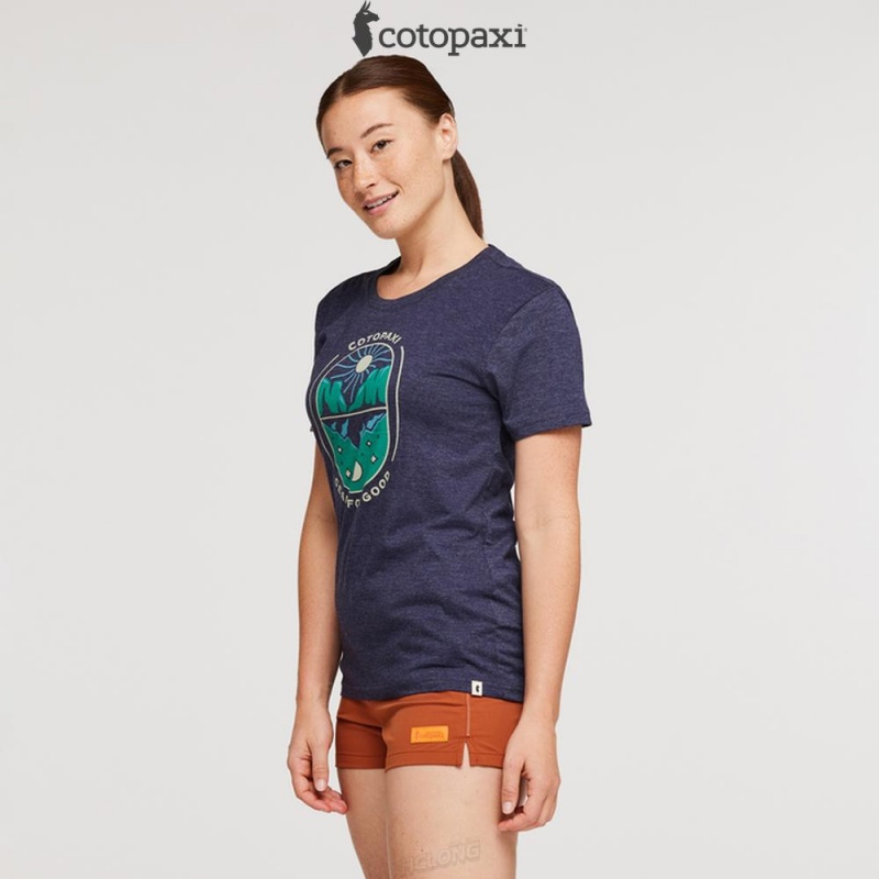 Cotopaxi Day and Night T-Shirt Maritime | XK00-R2-CV