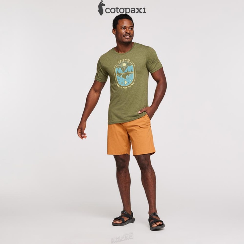 Cotopaxi Day and Night T-Shirt Pine | BF75-F8-YN