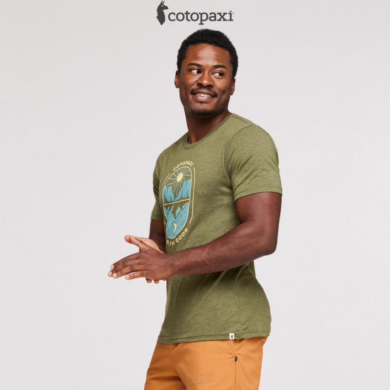 Cotopaxi Day and Night T-Shirt Pine | BF75-F8-YN