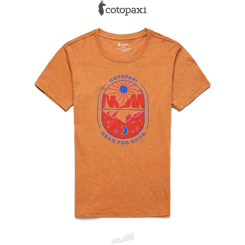 Cotopaxi Day and Night T-Shirt Saddle | ND11-J1-MY