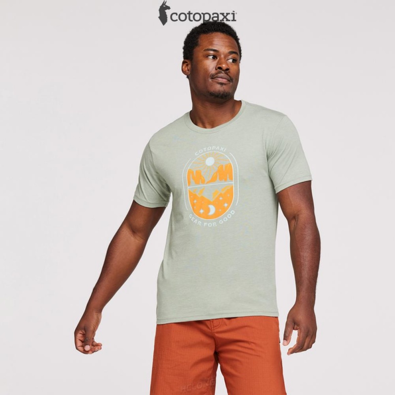 Cotopaxi Day and Night T-Shirt Silver Leaf | NV46-W7-XQ