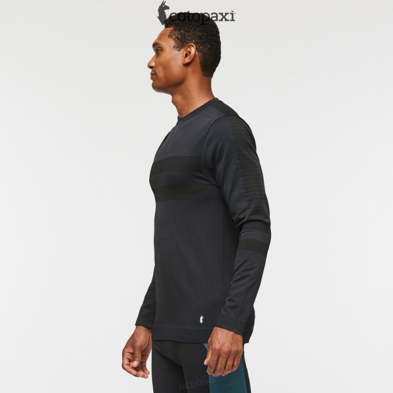 Cotopaxi Debajo Seamless Baselayer Crew Black | NS56-G2-BZ