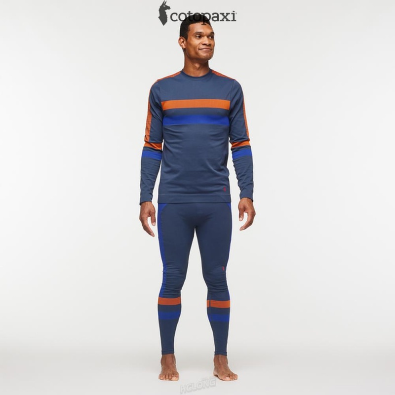 Cotopaxi Debajo Seamless Baselayer Tight Ink Stripes | WY64-Q4-KA