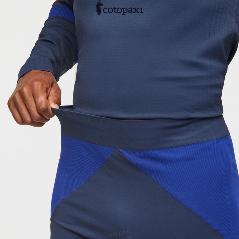 Cotopaxi Debajo Seamless Baselayer Tight Ink Stripes | WY64-Q4-KA