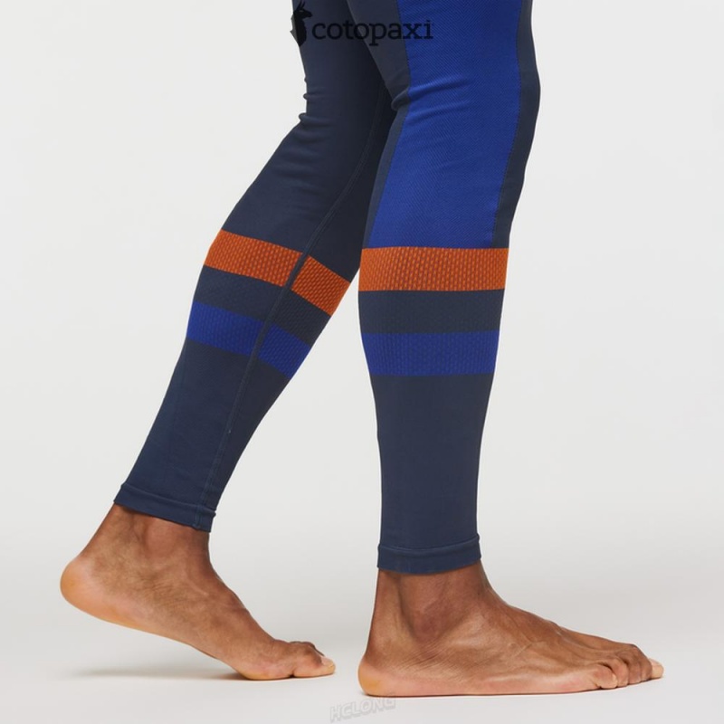 Cotopaxi Debajo Seamless Baselayer Tight Ink Stripes | WY64-Q4-KA