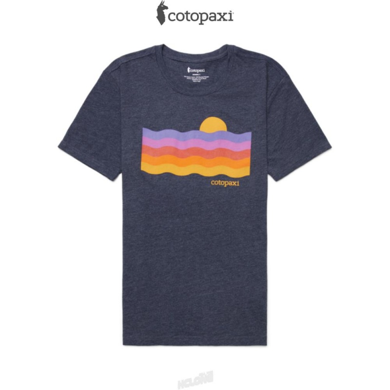 Cotopaxi Disco Wave T-Shirt Graphite | DR78-Z6-LV