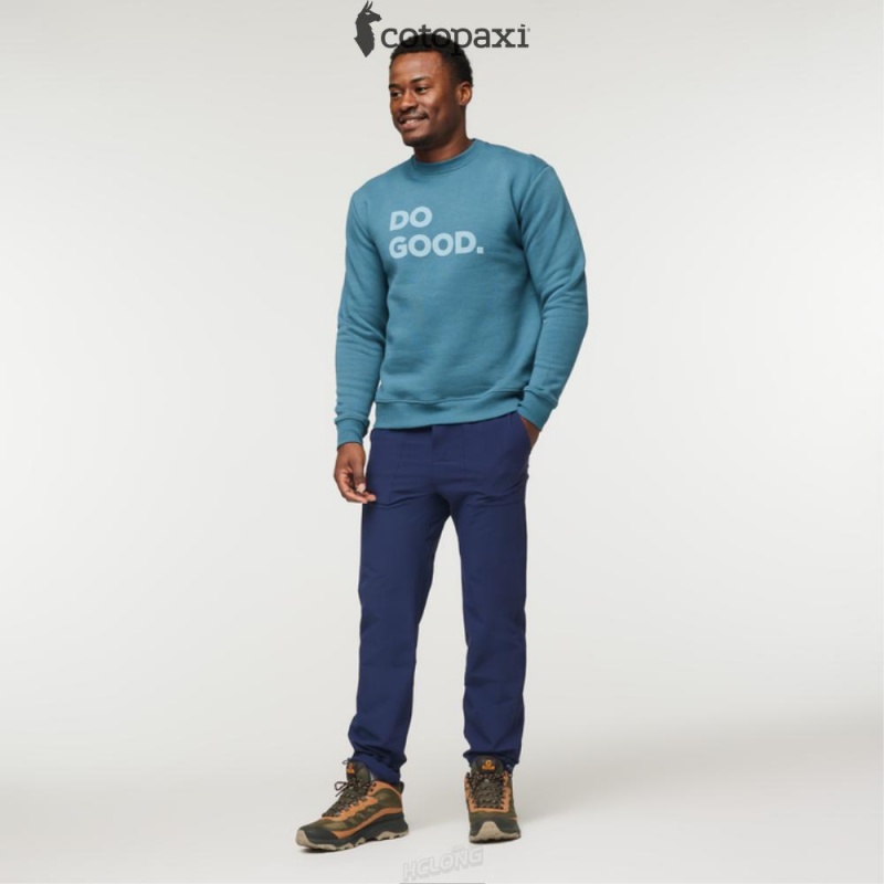 Cotopaxi Do Good Crew Sweatshirt Blue Spruce | SN64-L2-AO