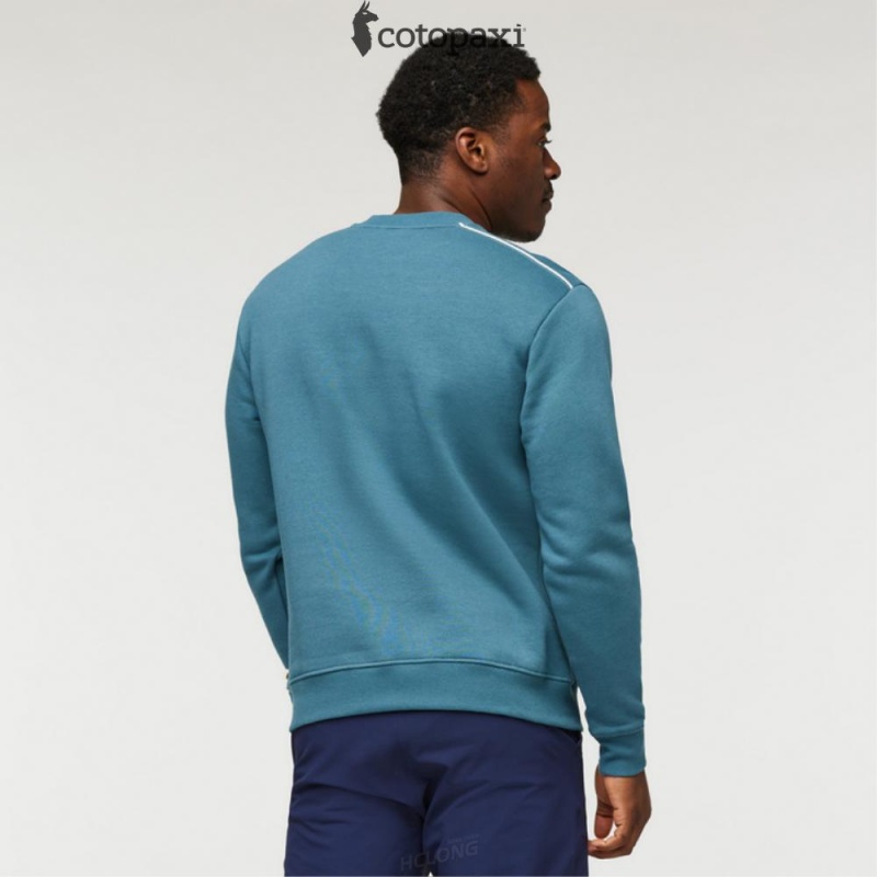 Cotopaxi Do Good Crew Sweatshirt Blue Spruce | SN64-L2-AO