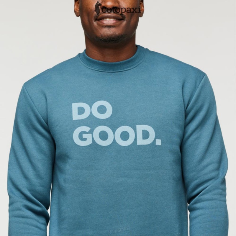 Cotopaxi Do Good Crew Sweatshirt Blue Spruce | SN64-L2-AO