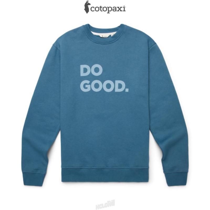 Cotopaxi Do Good Crew Sweatshirt Blue Spruce | SN64-L2-AO