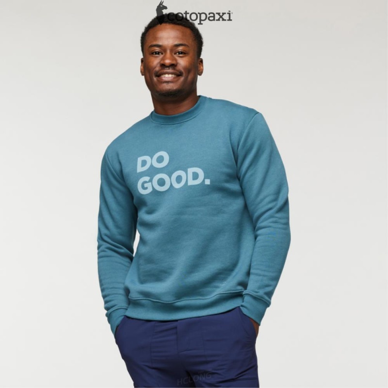 Cotopaxi Do Good Crew Sweatshirt Blue Spruce | SN64-L2-AO