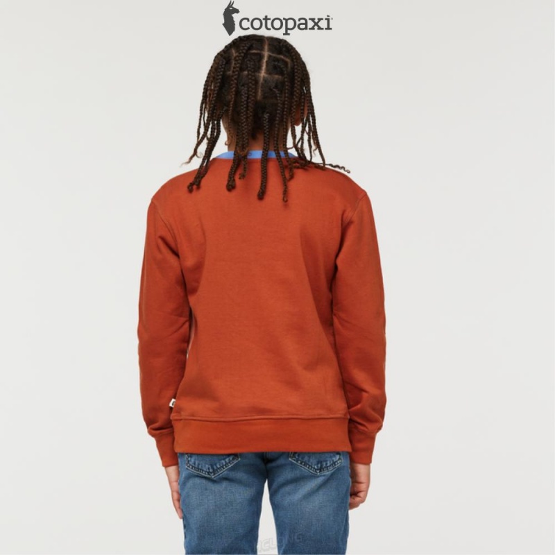 Cotopaxi Do Good Crew Sweatshirt Earthen/Spice | GJ81-K2-OK