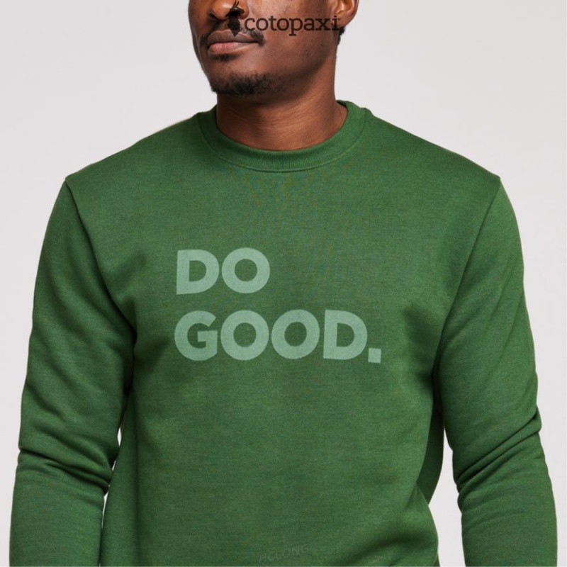 Cotopaxi Do Good Crew Sweatshirt Forest | EX97-U6-FX