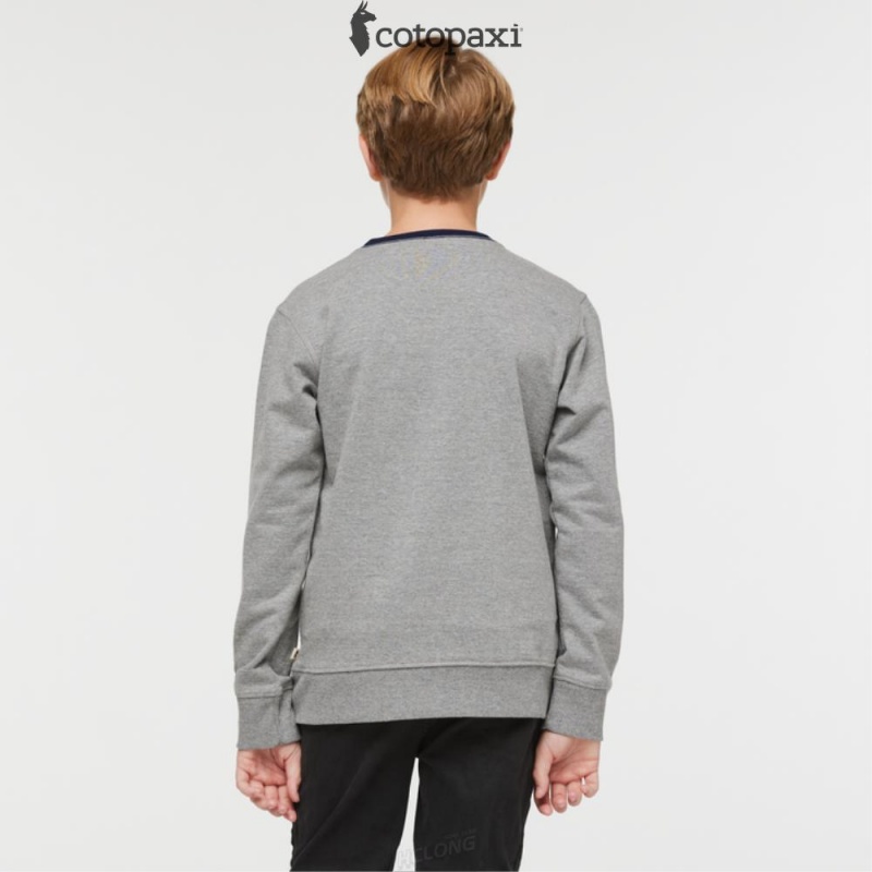 Cotopaxi Do Good Crew Sweatshirt Heather Grey | UF88-W9-YU