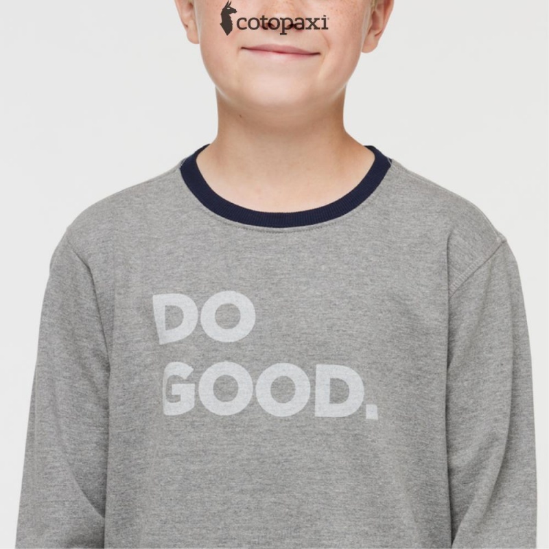 Cotopaxi Do Good Crew Sweatshirt Heather Grey | UF88-W9-YU