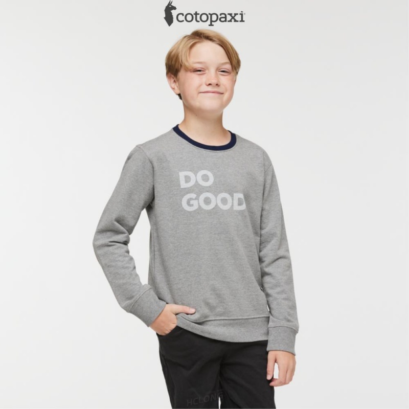 Cotopaxi Do Good Crew Sweatshirt Heather Grey | UF88-W9-YU