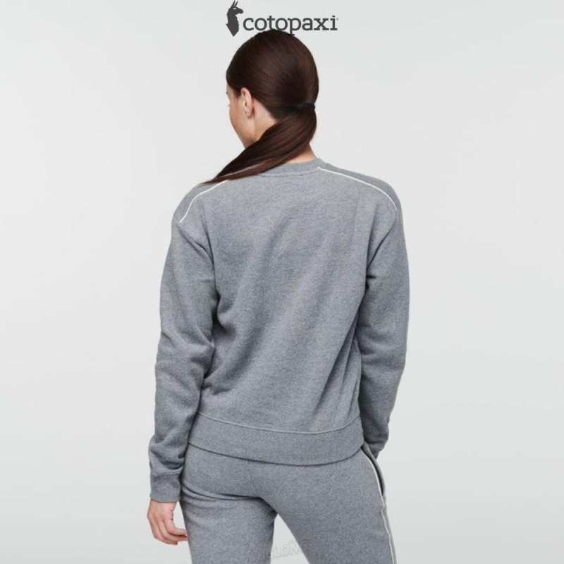 Cotopaxi Do Good Crew Sweatshirt Heather Grey | FA34-D3-FH