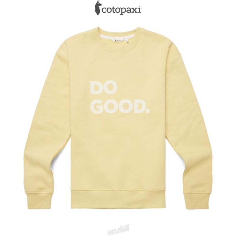 Cotopaxi Do Good Crew Sweatshirt Wheat | UO06-L1-UJ