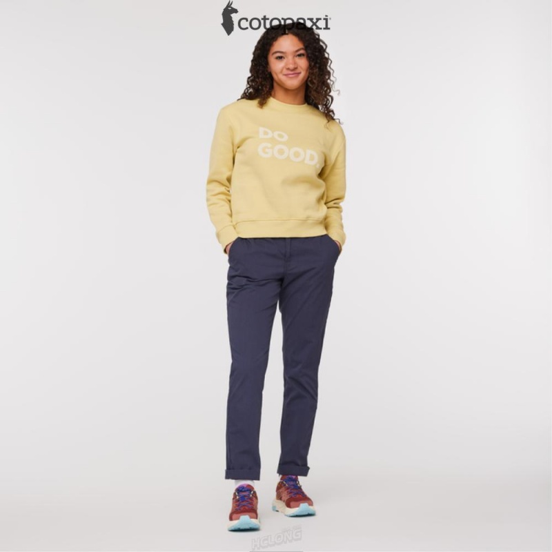 Cotopaxi Do Good Crew Sweatshirt Wheat | WO80-Y7-IH