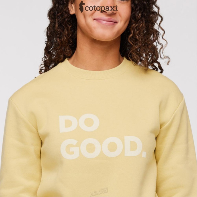 Cotopaxi Do Good Crew Sweatshirt Wheat | WO80-Y7-IH