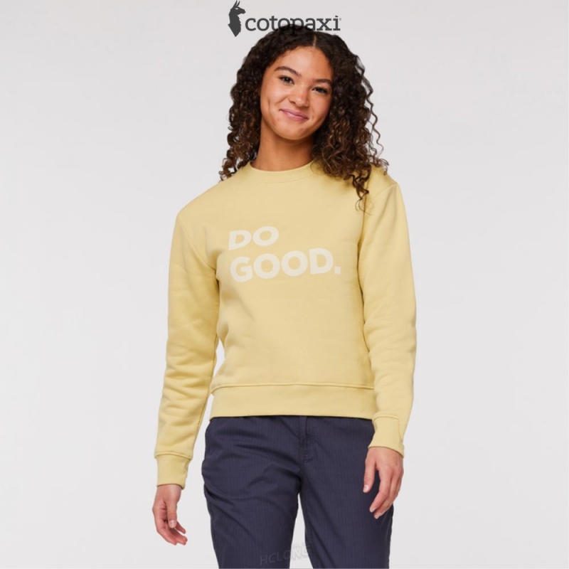 Cotopaxi Do Good Crew Sweatshirt Wheat | WO80-Y7-IH