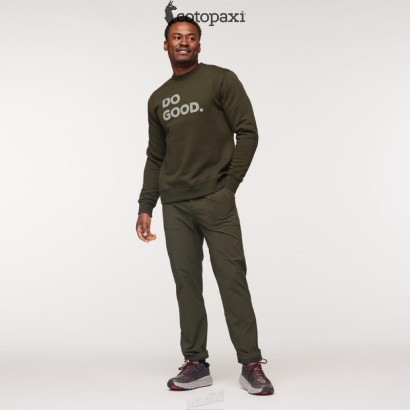 Cotopaxi Do Good Crew Sweatshirt Woods | PJ25-D4-RU