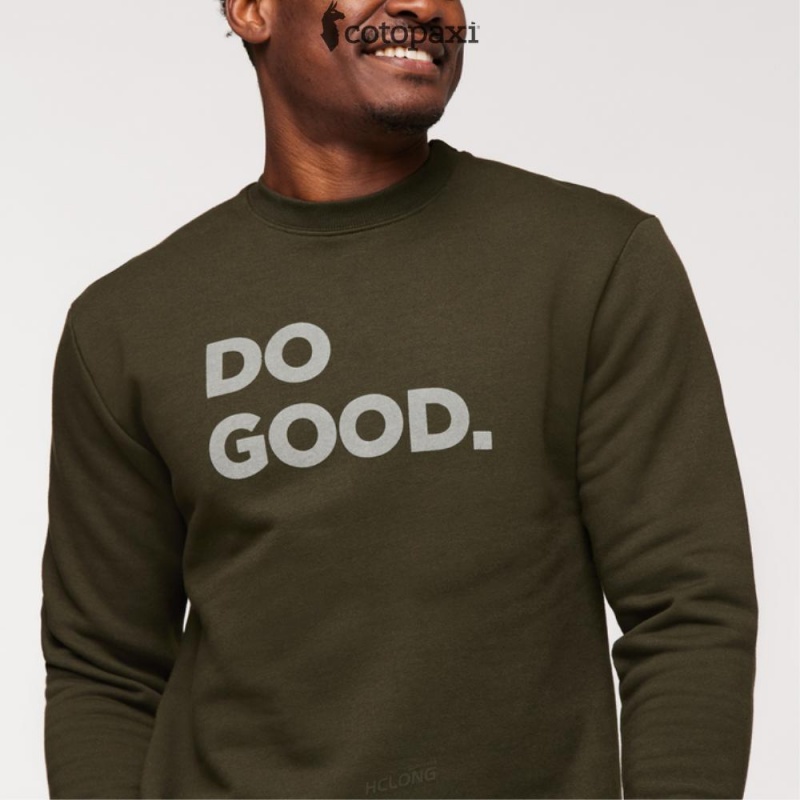 Cotopaxi Do Good Crew Sweatshirt Woods | PJ25-D4-RU