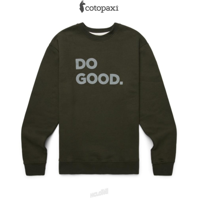 Cotopaxi Do Good Crew Sweatshirt Woods | PJ25-D4-RU