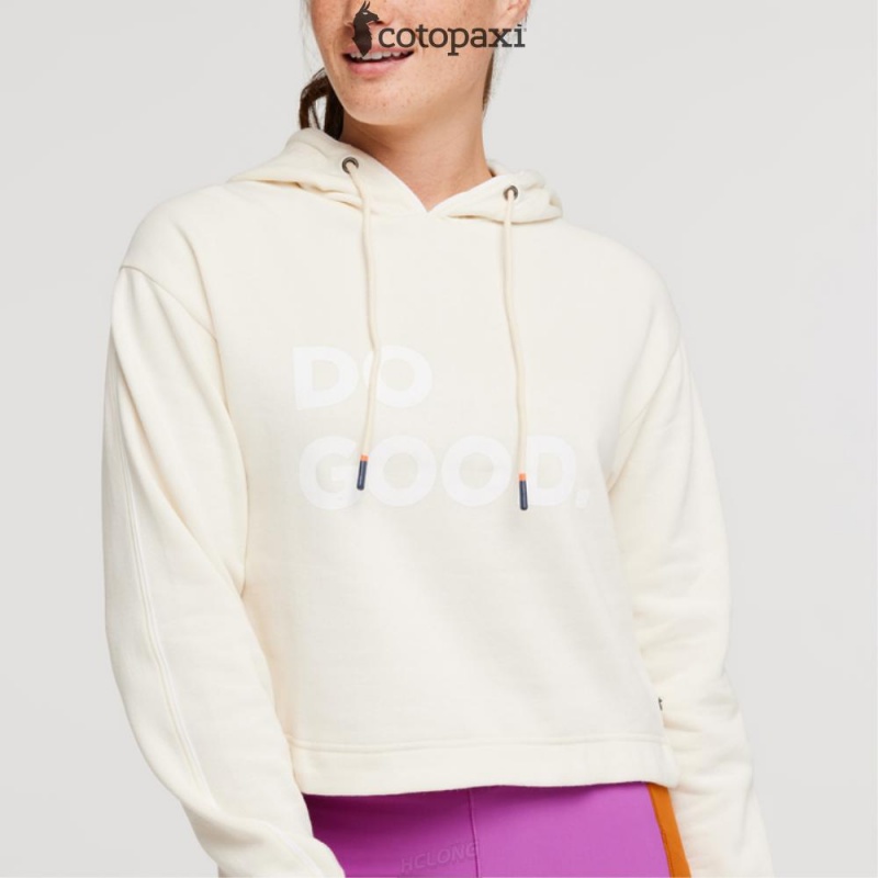 Cotopaxi Do Good Crop Sweatshirt Bone | QC53-K3-LU