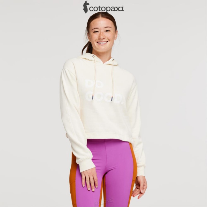 Cotopaxi Do Good Crop Sweatshirt Bone | QC53-K3-LU