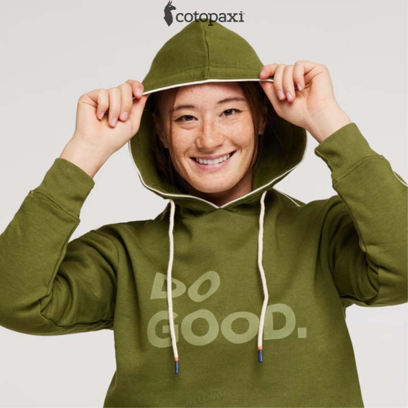 Cotopaxi Do Good Crop Sweatshirt Pine | BD02-P4-LG